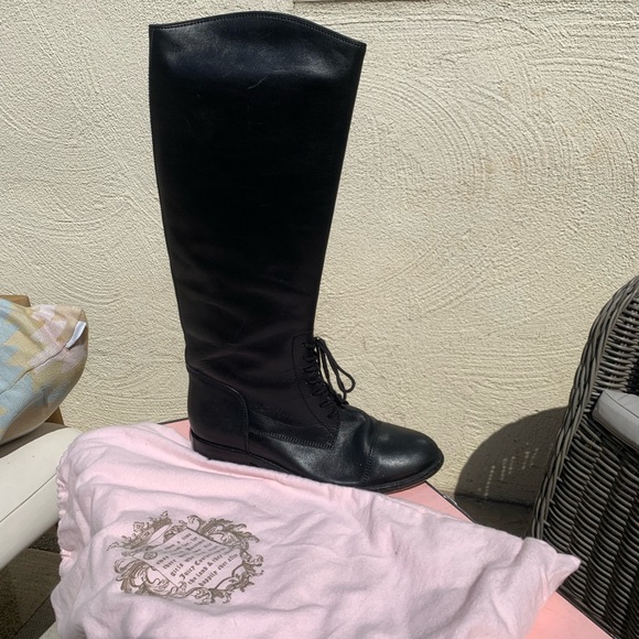 Black Leather Riding Boots Juicy Couture Women’s Size 9
Equestrian Lace Up Tall - Picture 11 of 16